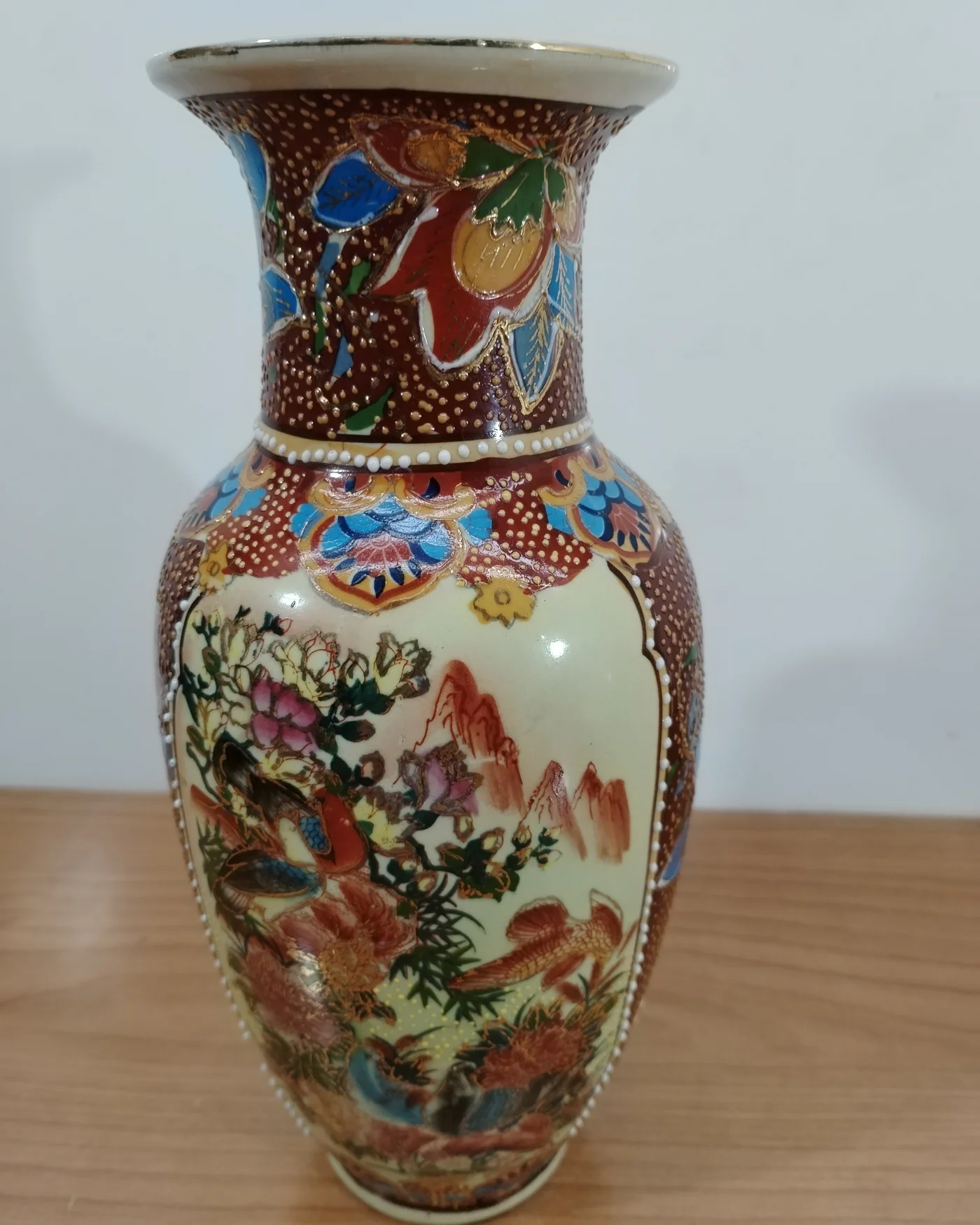 Jarrón de porcelana china decorado - imagen 4