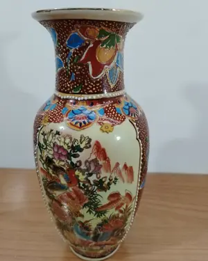 Jarrón de porcelana china decorado - miniatura 4
