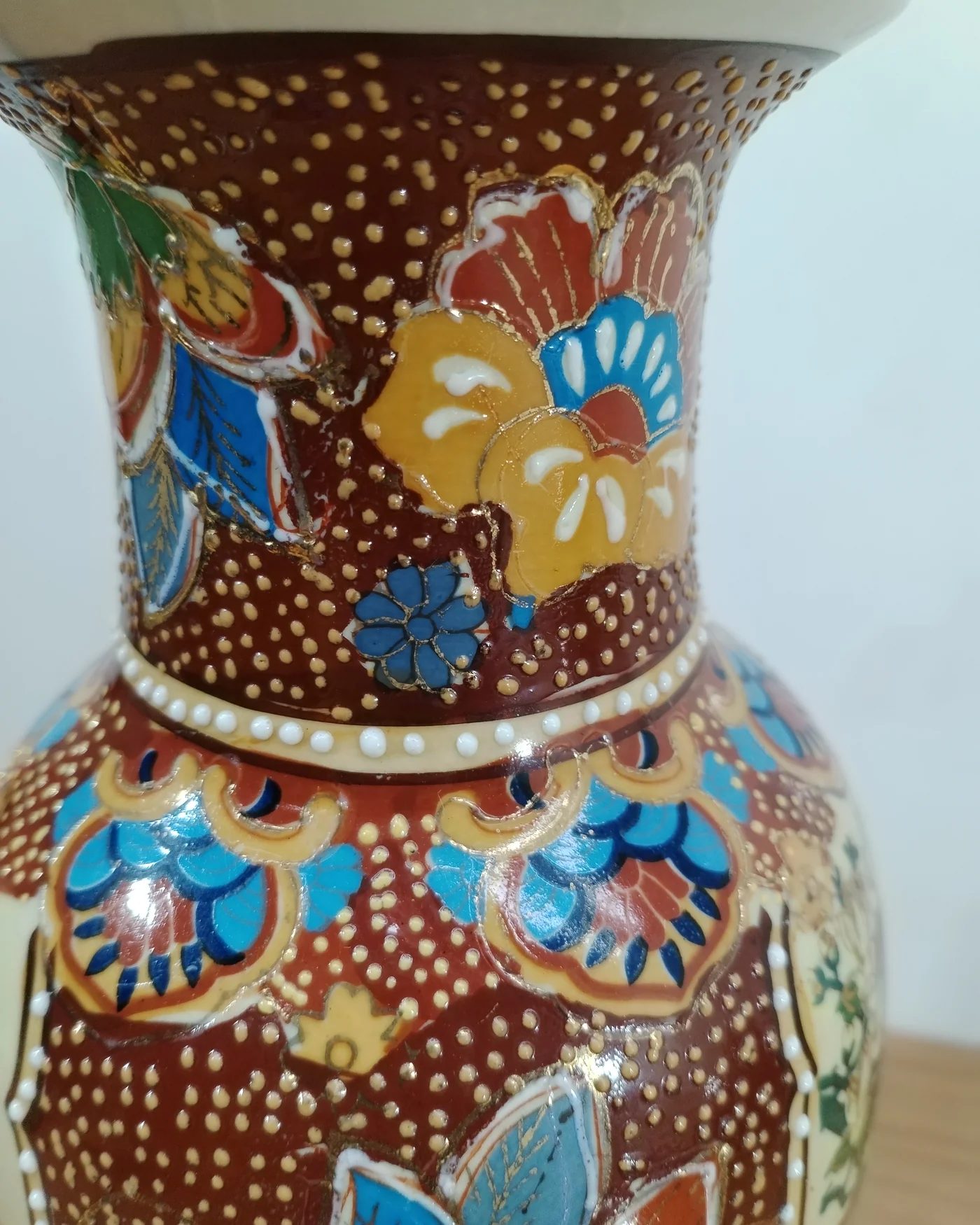Jarrón de porcelana china decorado - imagen 5