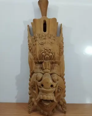 Máscara balinesa bedahulu tallada a mano - miniatura 1