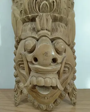 Máscara balinesa bedahulu tallada a mano - miniatura 3