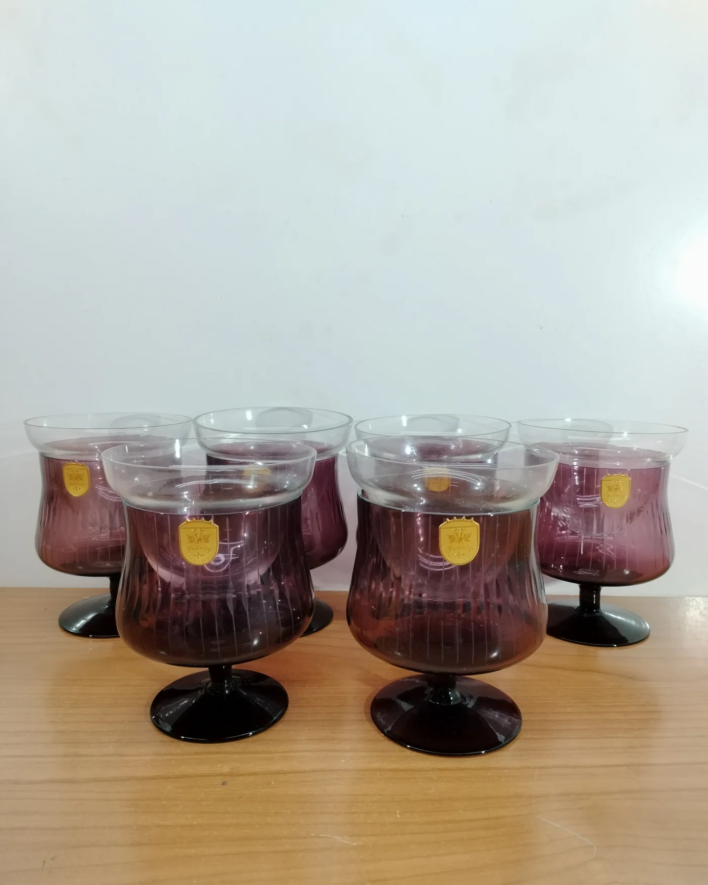 Pack de 6 copas vintage Fantasy de cristal - imagen 1