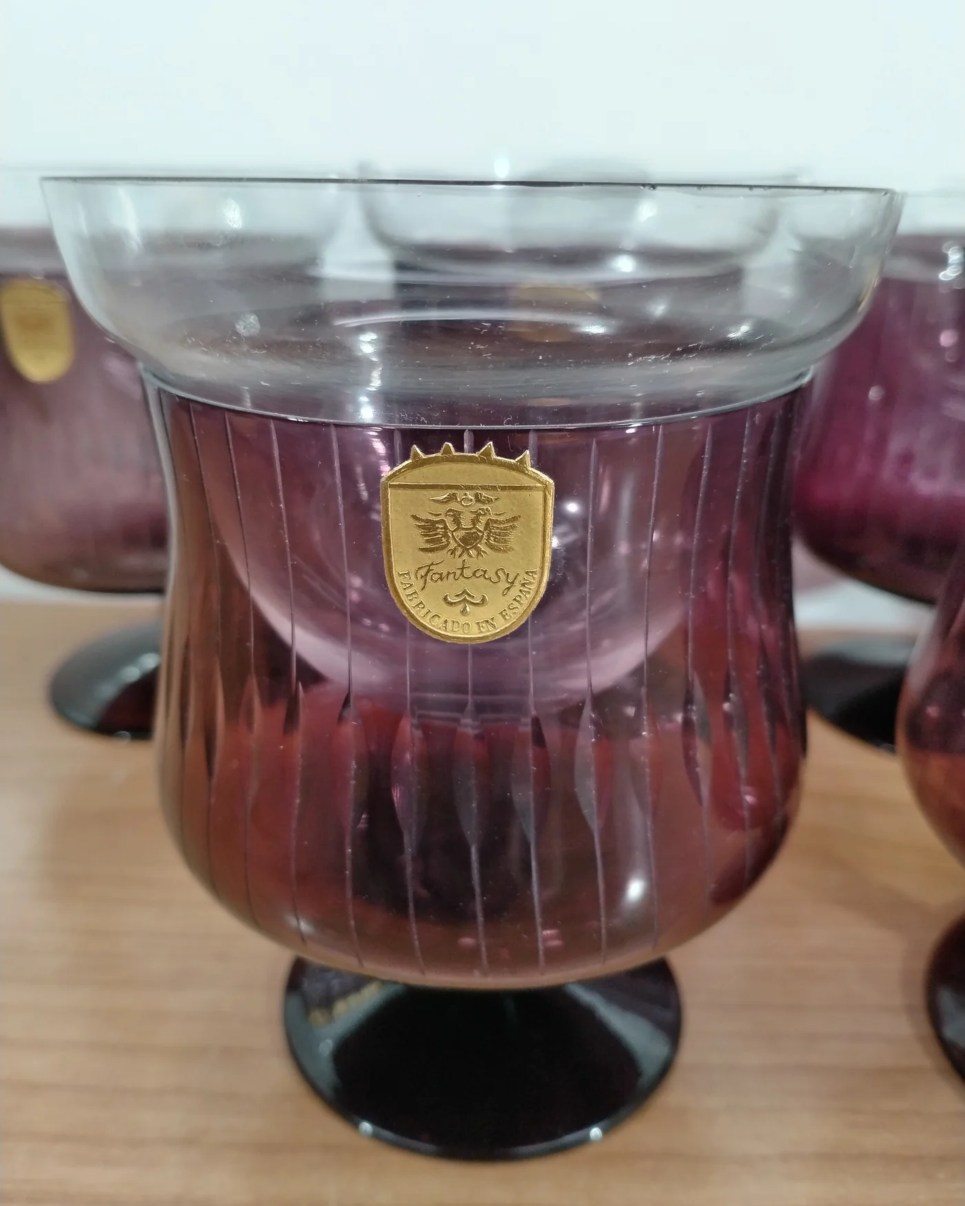 Pack de 6 copas vintage Fantasy de cristal - imagen 2