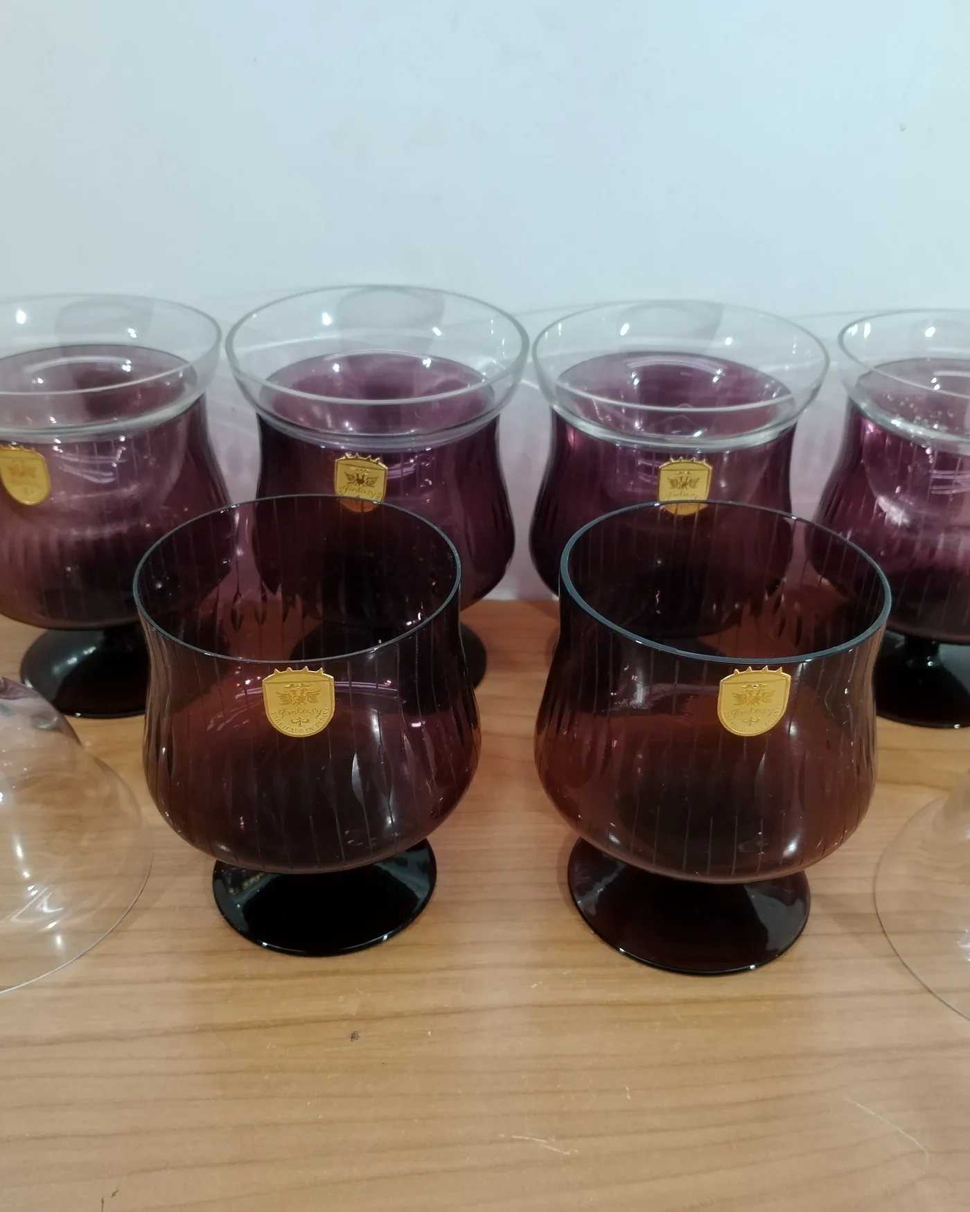 Pack de 6 copas vintage Fantasy de cristal - imagen 4