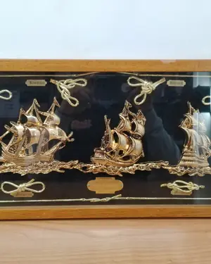 Cuadro marinero carabelas colombinas 1492-1992 - miniatura 2