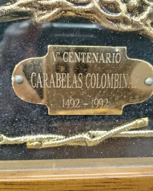 Cuadro marinero carabelas colombinas 1492-1992 - miniatura 3