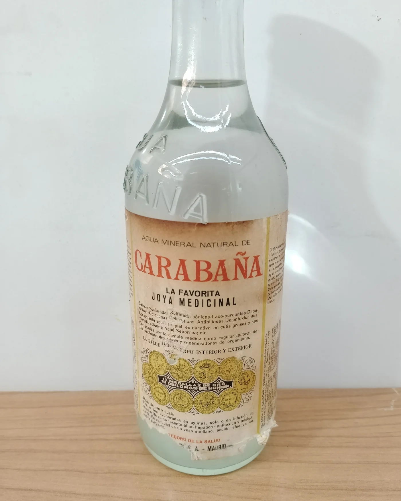 Antigua botella de agua de Carabaña - imagen 2