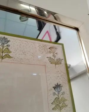 Seda hindú pintada a mano con elefante - miniatura 4