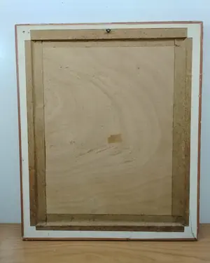 Cuadro de punto de cruz retrato femenino enmarcado - miniatura 4