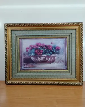 Cuadro de flores con paspartú - miniatura 2