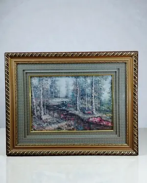 Cuadro paisaje con paspartú - miniatura 1