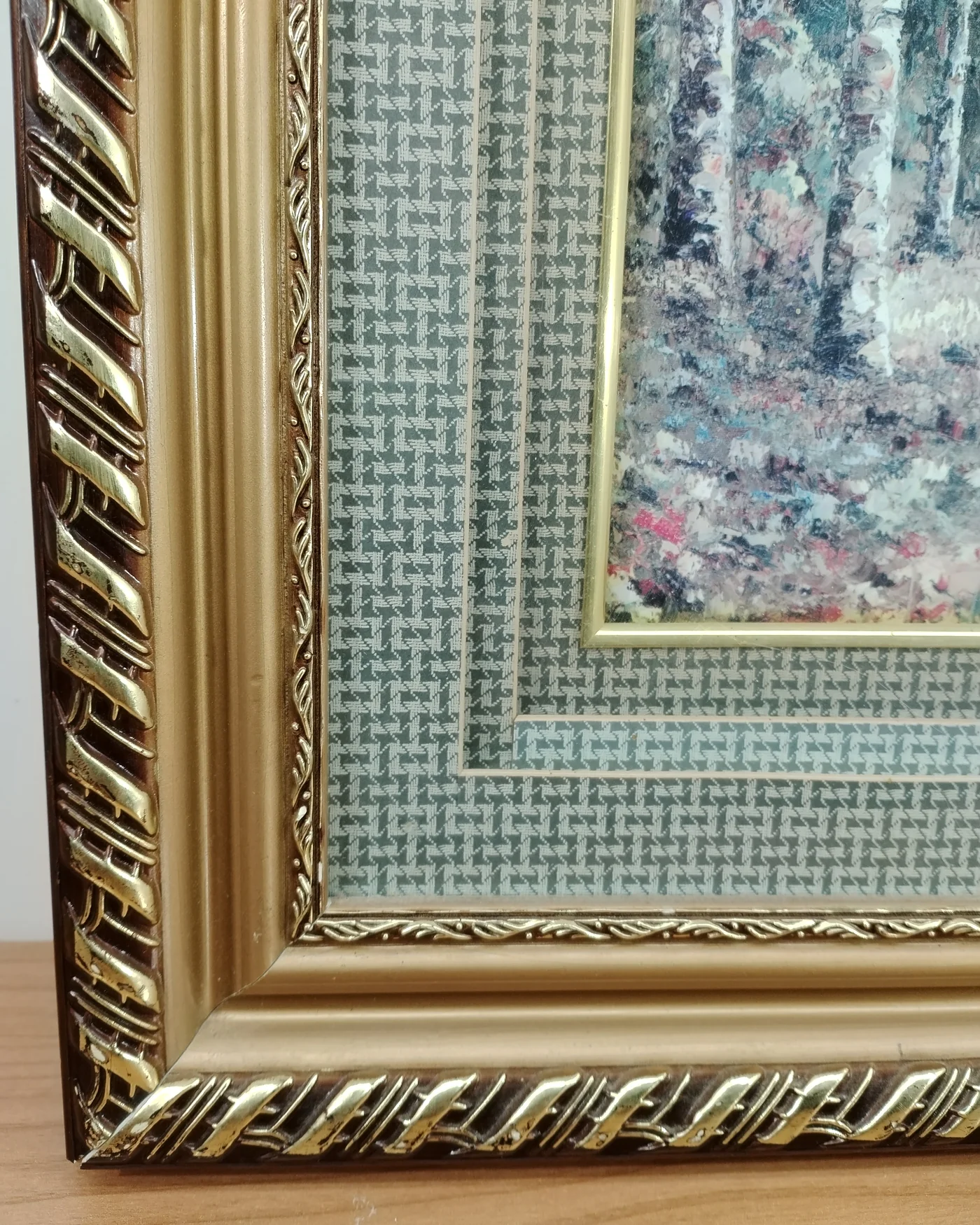 Cuadro paisaje con paspartú - imagen 4
