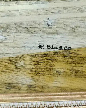 Lámina de la catedral de valencia con marco decorativo - miniatura 3