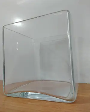 Florero cuadrado de cristal - miniatura 4
