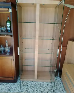 Mueble de comedor en madera clara con cristal - miniatura 4