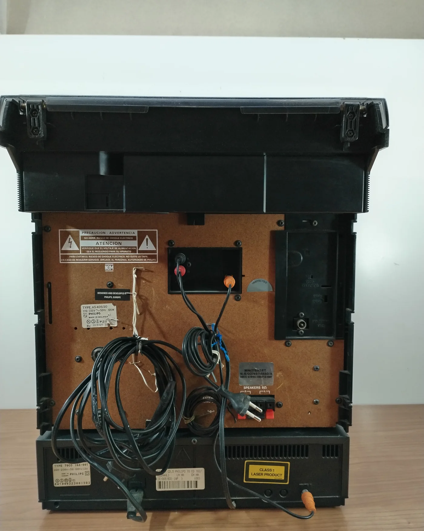 Sistema de sonido estéreo Philips AS405 con tocadiscos, reproductor de CD y doble casetera - imagen 5