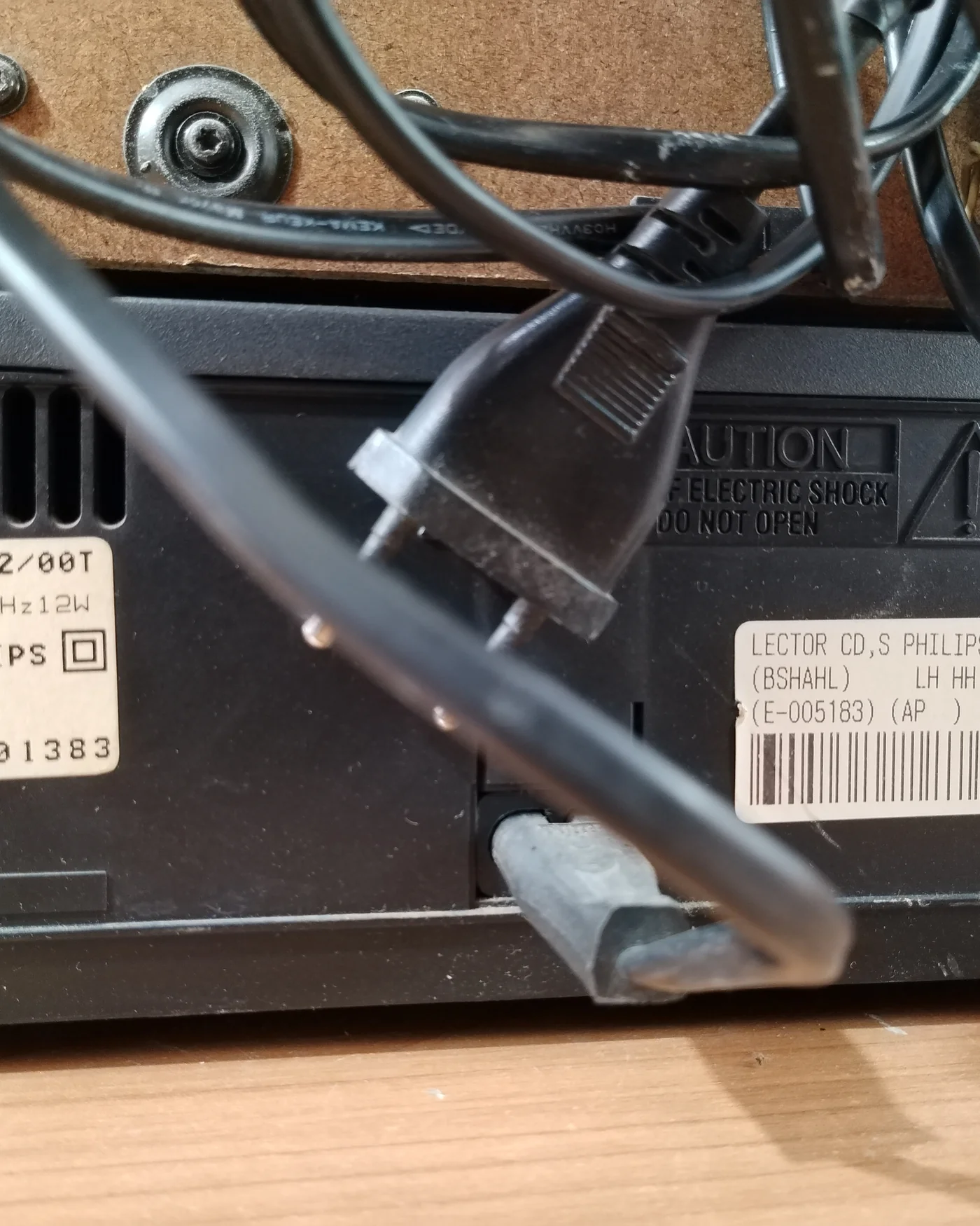 Sistema de sonido estéreo Philips AS405 con tocadiscos, reproductor de CD y doble casetera - imagen 7