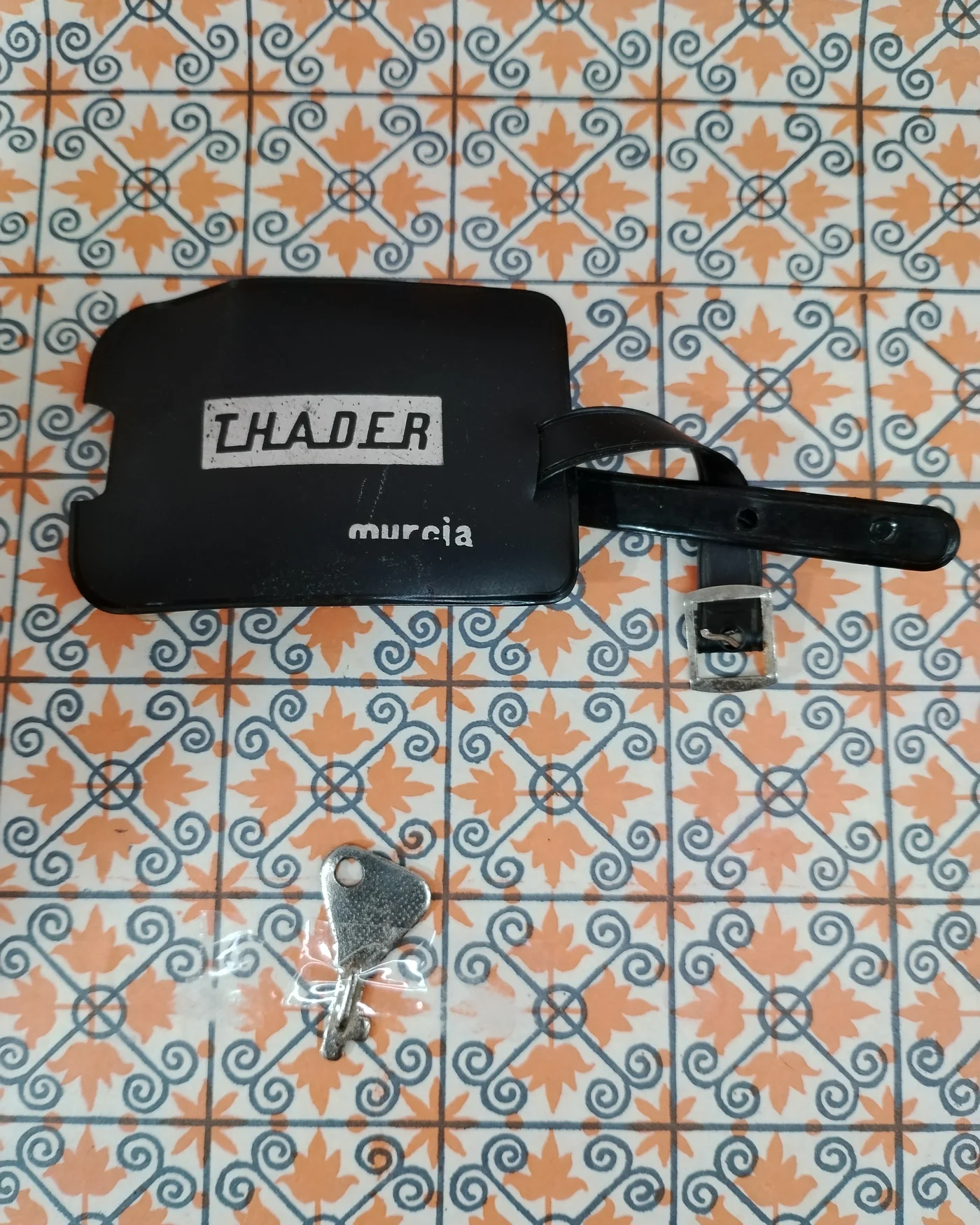 Maleta vintage verde con forro interior estampado - imagen 5