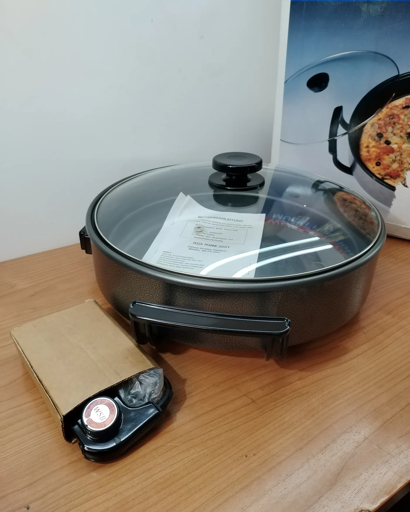 Sartén eléctrica multifunción WSB con tapa de cristal - imagen 2