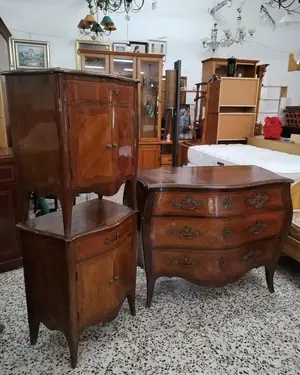 Conjunto de tocador y cómoda estilo Luis XV - miniatura 2