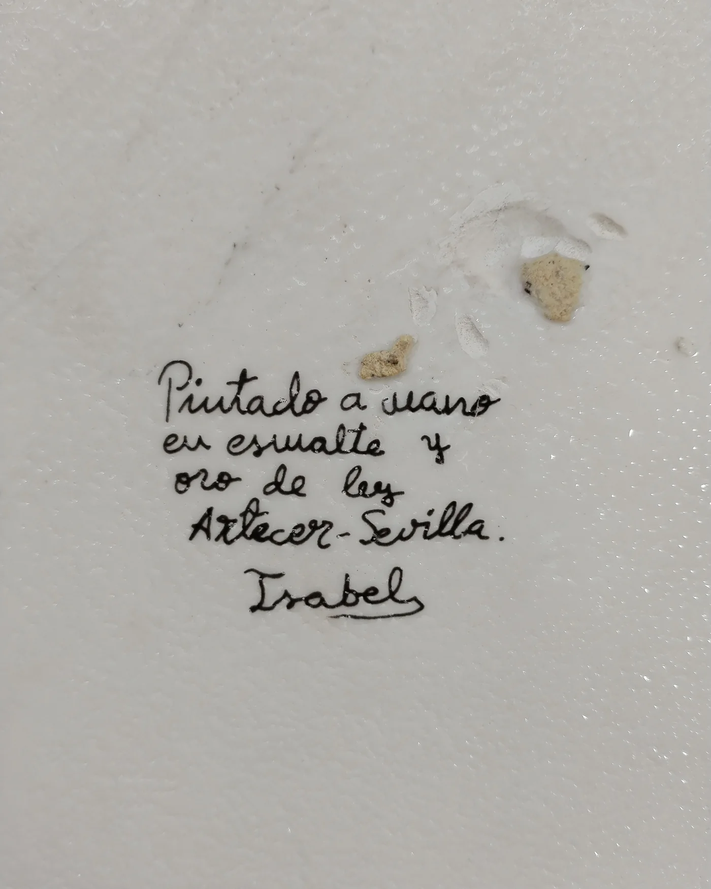 Plato decorativo de cerámica pintado a mano por Artecer-Sevilla - imagen 4