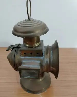 Antigua linterna de latón - miniatura 4