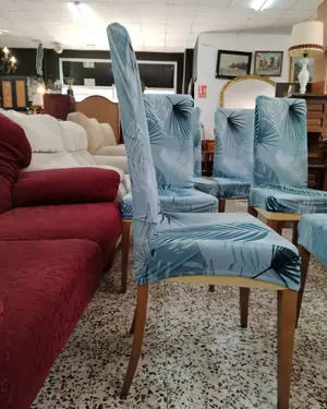 Conjunto de 6 sillas de comedor con fundas - miniatura 3