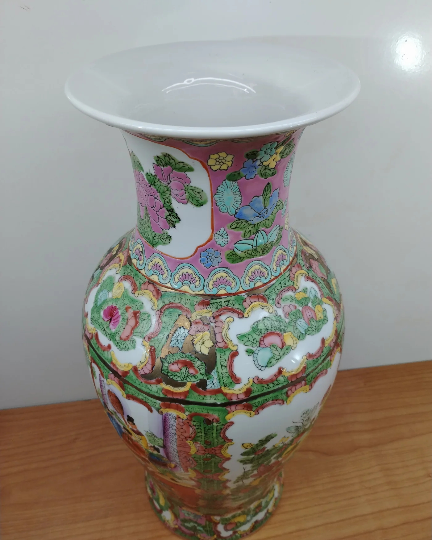 Jarrón oriental moderno de cerámica pintada a mano - imagen 4