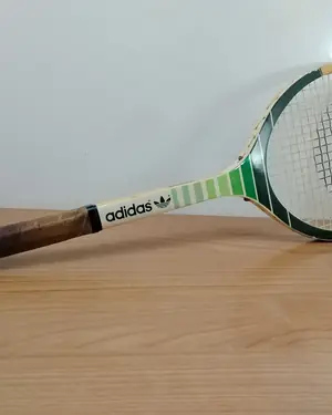 Raqueta de tenis vintage adidas junior con funda - miniatura 2