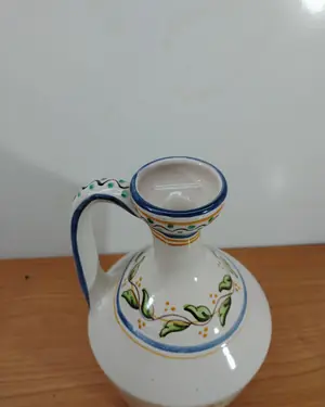 Jarrón artesano Alzira de cerámica pintada a mano - miniatura 3