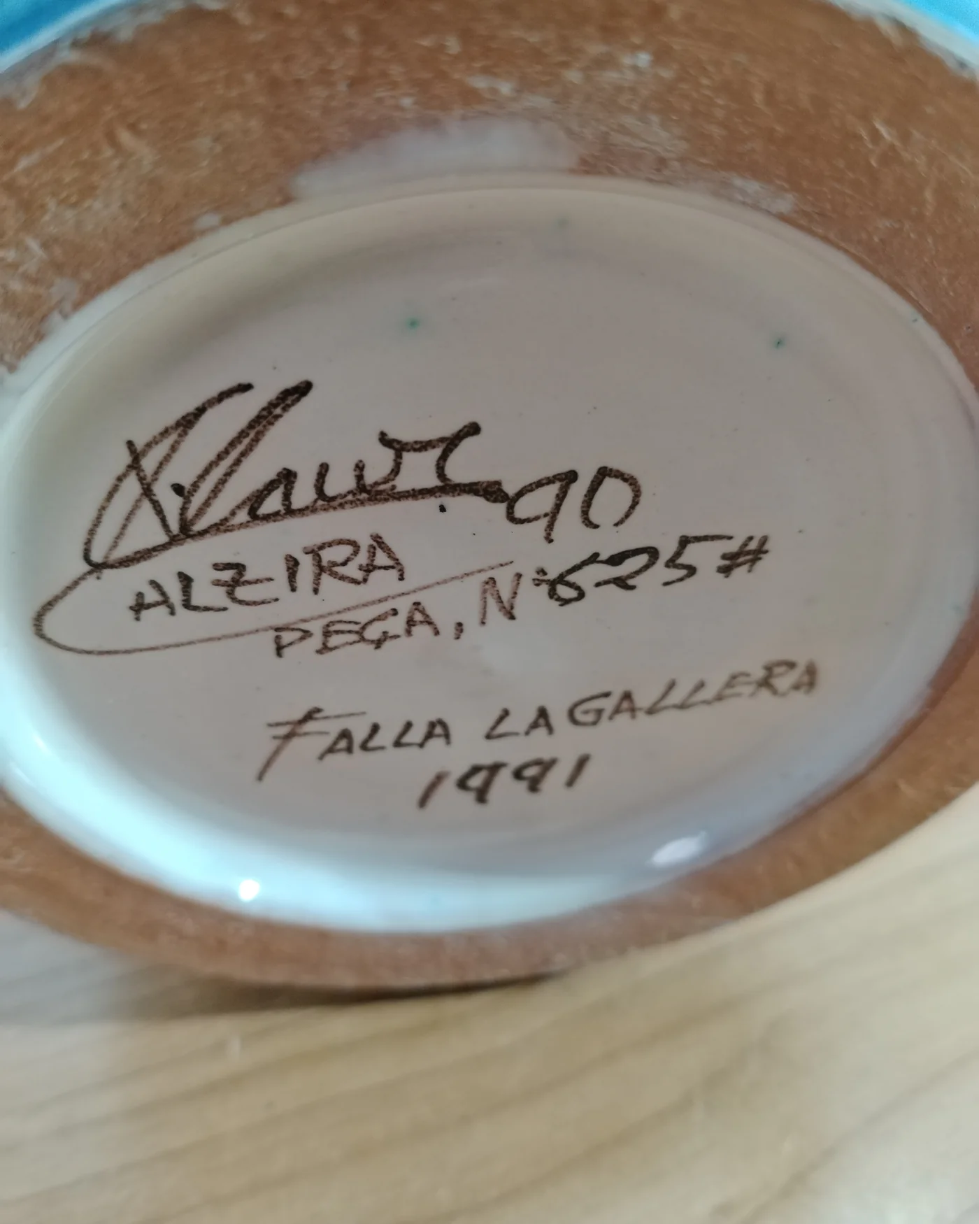 Jarrón artesano Alzira de cerámica pintada a mano - imagen 4