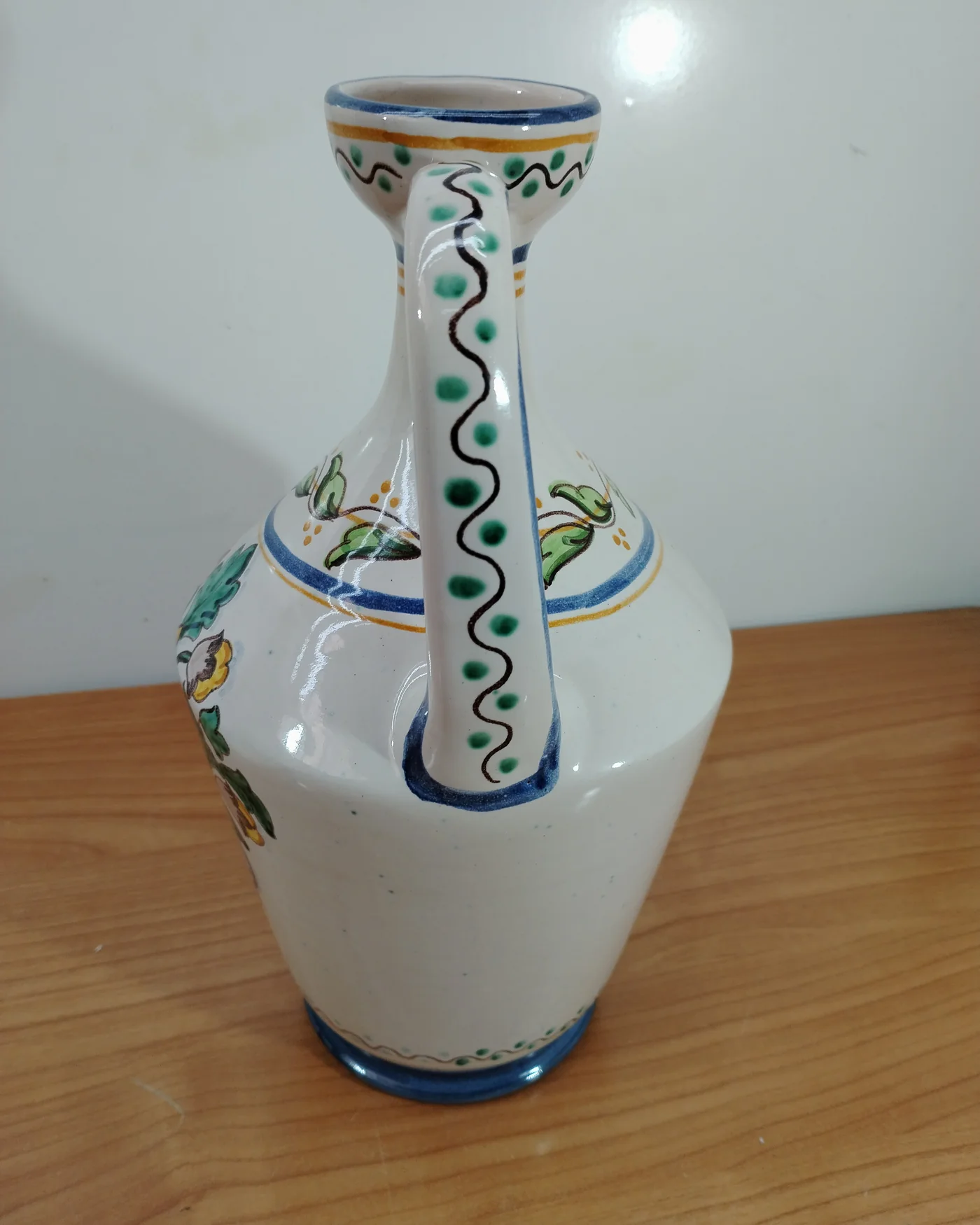 Jarrón artesano Alzira de cerámica pintada a mano - imagen 5