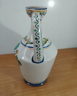 Jarrón artesano Alzira de cerámica pintada a mano - miniatura 5
