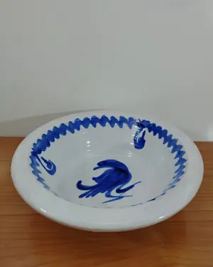 Lebrillo de fajalauza pintado a mano - miniatura 2