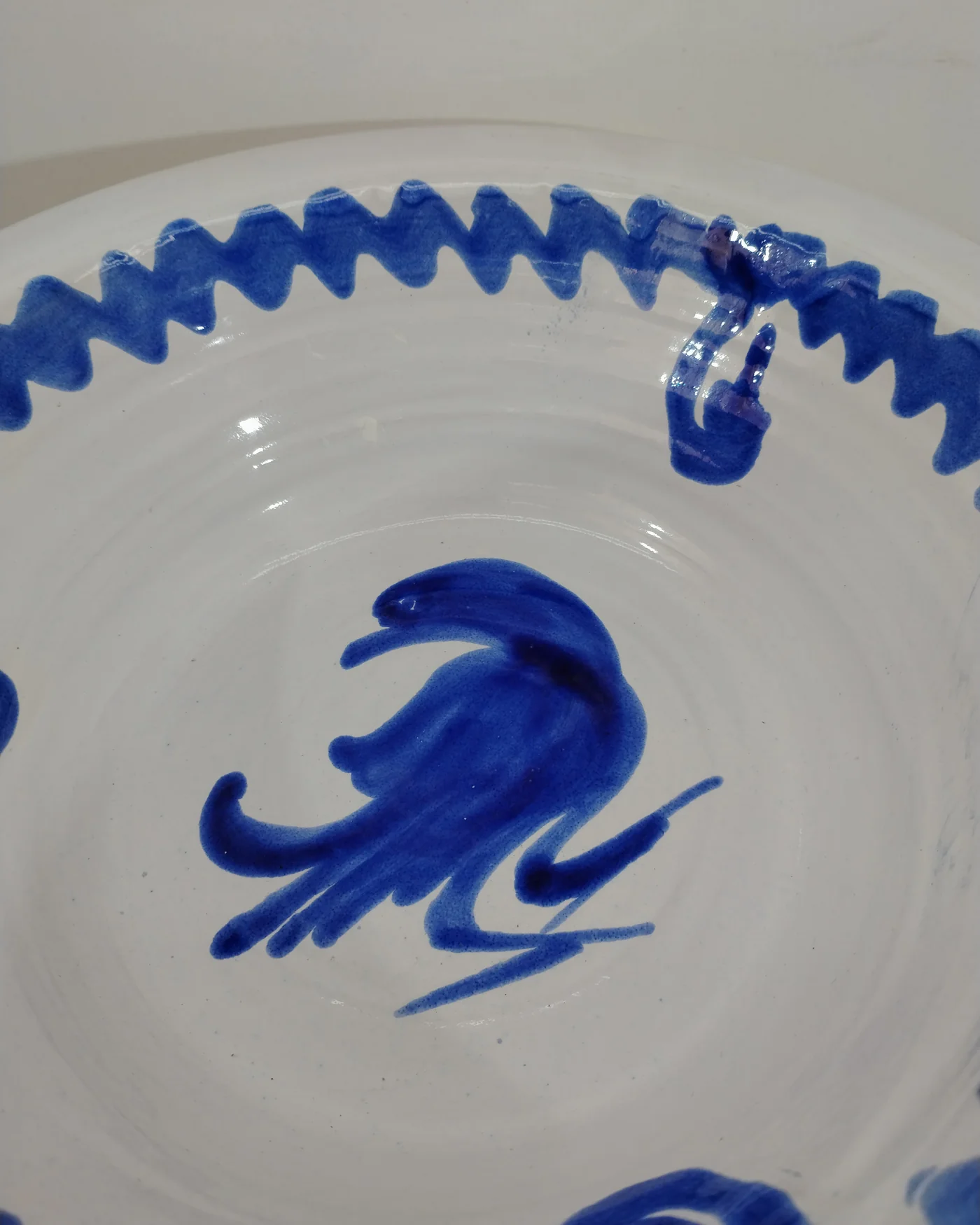 Lebrillo de fajalauza pintado a mano - imagen 3