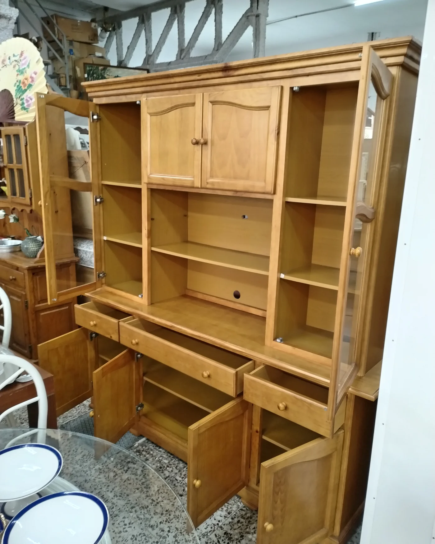 Alacena de madera de pino estilo clásico - imagen 3