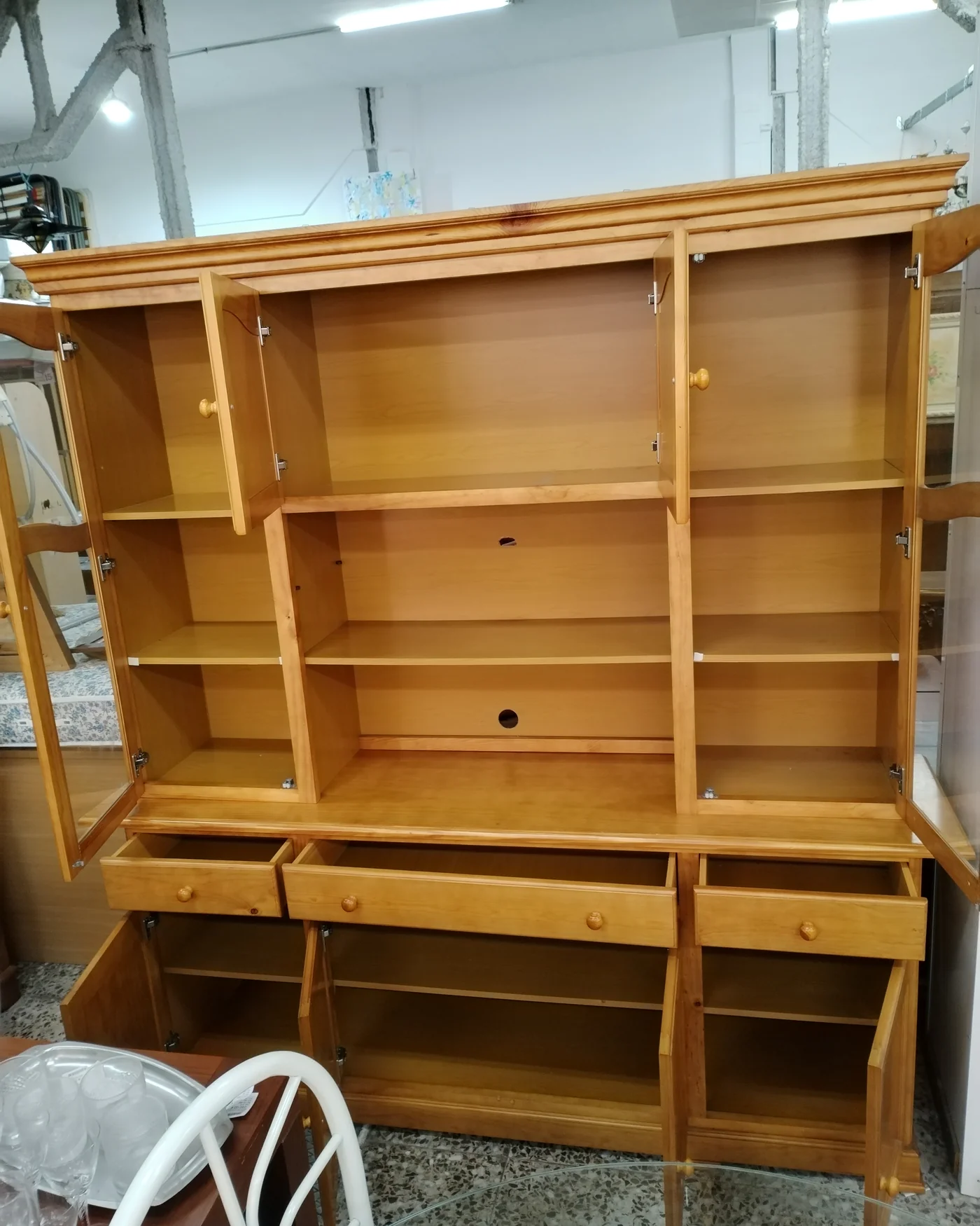 Alacena de madera de pino estilo clásico - imagen 5