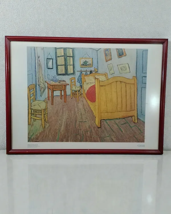 Impresión de la Pintura el Dormitorio en Arles de Vincent Van Gogh