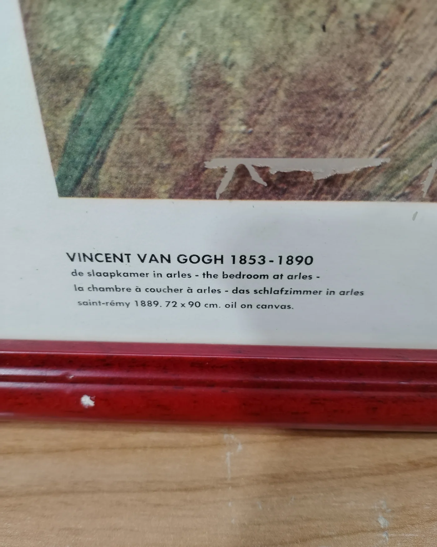 Impresión de la pintura El dormitorio en Arles de Vincent Van Gogh - imagen 2