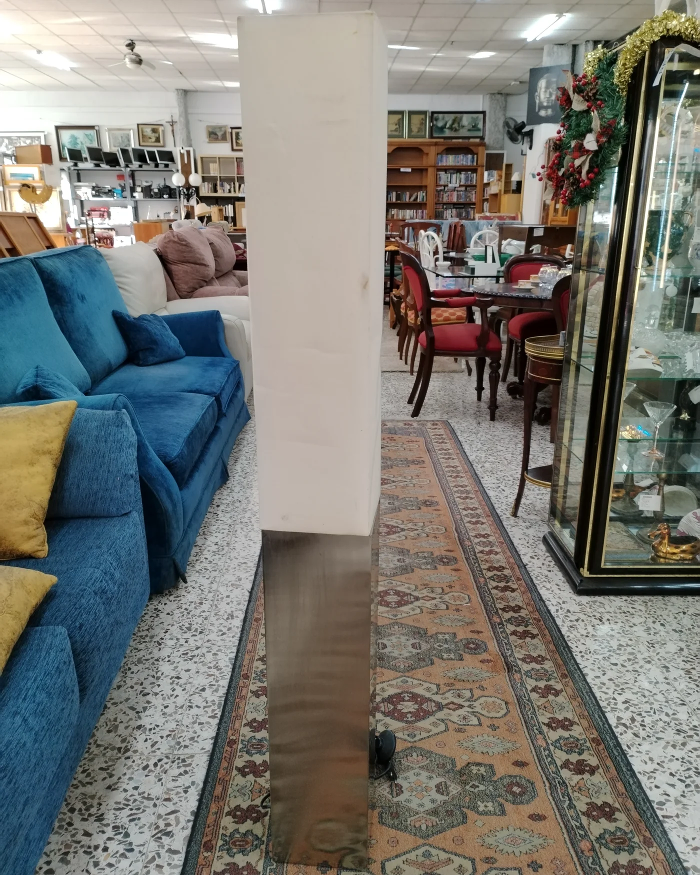 Lámpara de pie moderna en acero y plástico - imagen 2