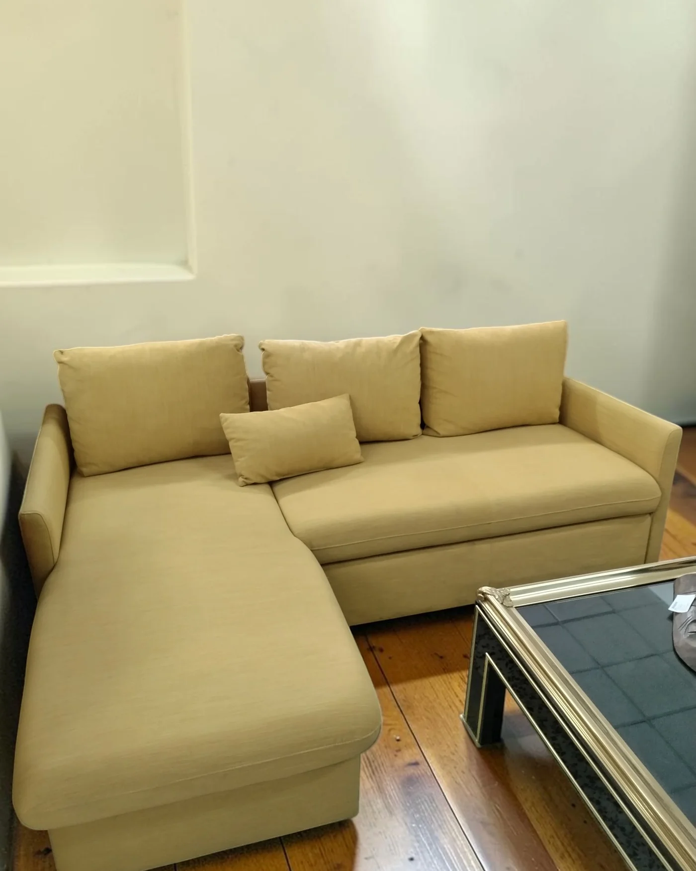 Sofá cama chaise longue con almacenamiento - imagen 1