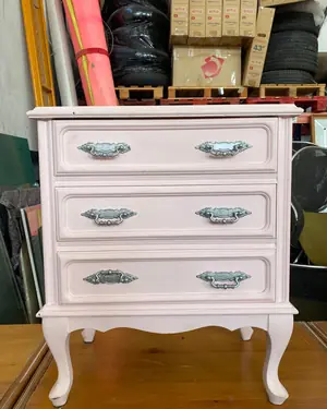 MESITA DE noche RESTAURADA DE MADERA - miniatura 1