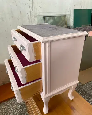 MESITA DE noche RESTAURADA DE MADERA - miniatura 4