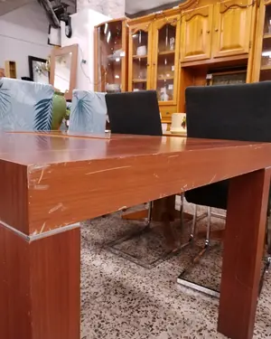 Mesa de comedor extensible de madera de nogal - miniatura 4