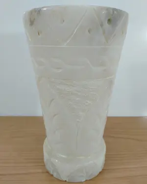 Jarrón de alabastro tallado - miniatura 4