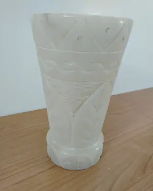 Jarrón de alabastro tallado - miniatura 6