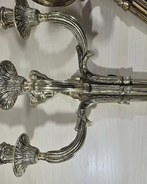 pareja de candelabros bronce - miniatura 2