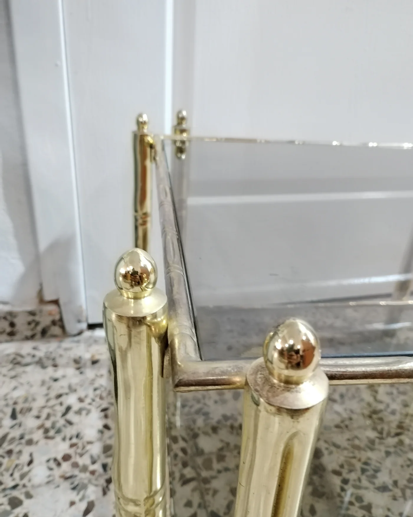 Mesa Auxiliar Baja Estilo Hollywood Regency - imagen 3