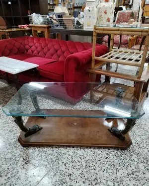 MESA DE CENTRO CON CRISTAL - miniatura 4