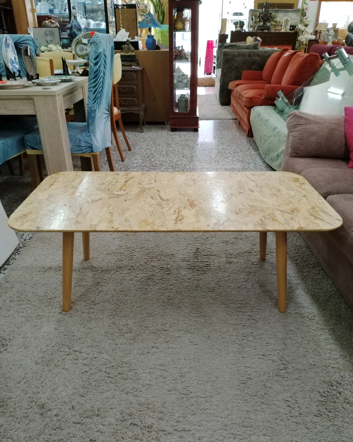 MESA DE CENTRO CON TABLERO OSB - imagen 1